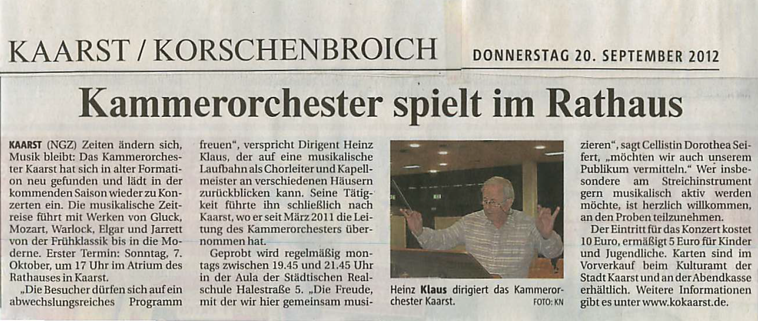 NGZ_Kammerorchester Kaarst Sept. 2012