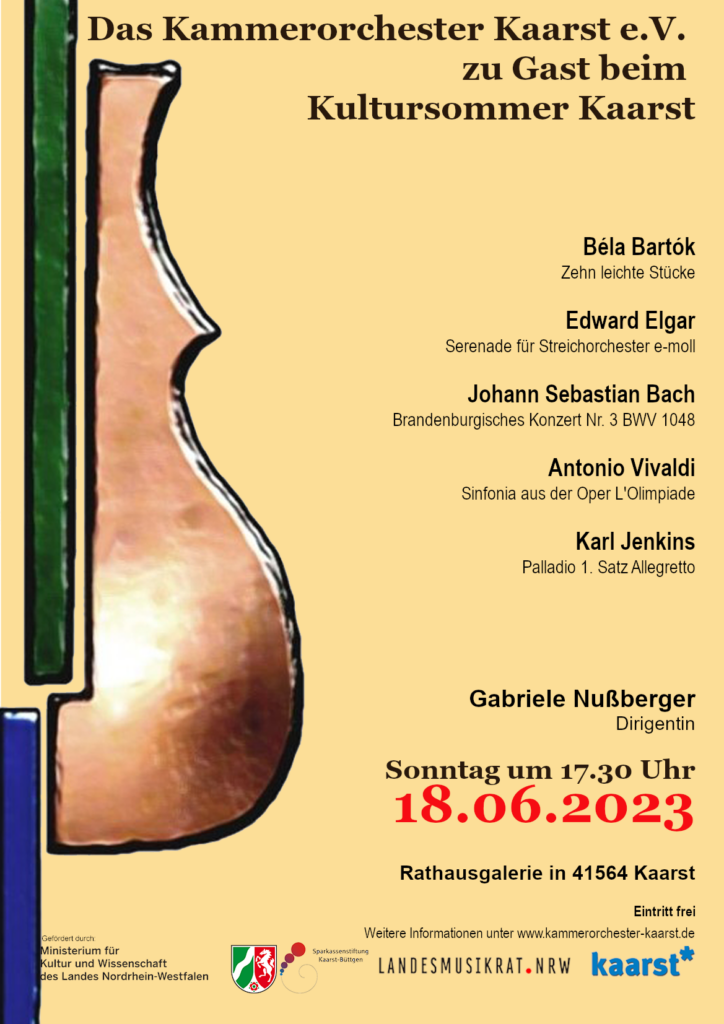 Kammerorchester Kaarst beim Kultursommer Kaarst